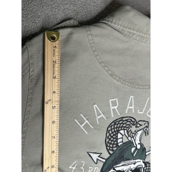 Cotton On Utility Surplus Jacket Mens Medium Harajuku Field Jacket Cargo Skull - Picture 11 of 12